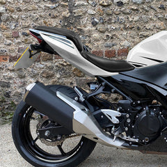 C.C. RIDER Ninja 400 Z400 Front And Rear Seat Fit For Kawasaki Ninja400 Black Carbon Fiber, 2018-2024