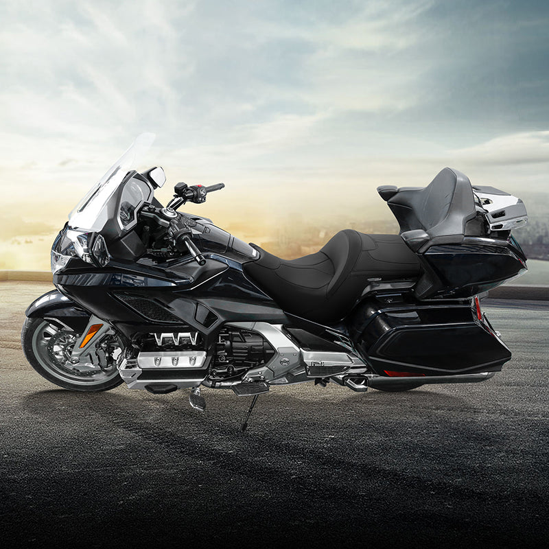 Heated Seat C.C. RIDER Honda Gold Wing Tour One Piece 2 up Seat Color Lining 2018-2024