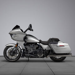 Gel Seat C.C. RIDER Touring Seat Two Piece 2 Up Seat Driver Solo Seat Passenger Seat Lattice Stitching For CVO Street Glide CVO Road Glide, 2023-2025