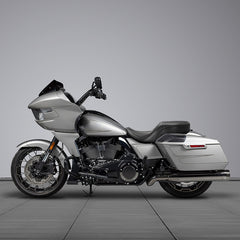 C.C. RIDER Touring Seat One Piece 2 Up Seat Driver Passenger Seat Black Trimming For Street Glide Road Glide, 2023-2025