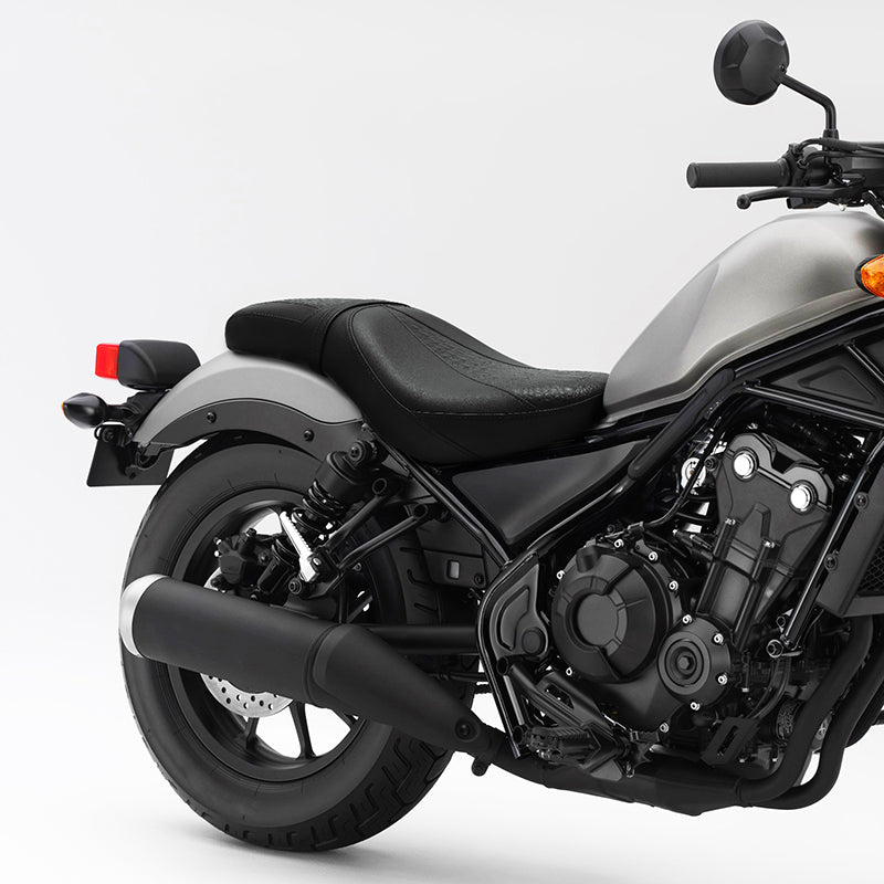 C.C. RIDER Honda Rebel 300 CMX300 Front And Rear Seat Black Alligator Pattern, 2017-2024