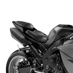 C.C. RIDER YZF R1 Front And Rear Seat For YAMAHA YZFR1 Black Carbon Fiber Stitching, 2009-2014