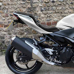 C.C. RIDER Ninja 400 Z400 Front And Rear Seat Fit For Kawasaki Ninja400 Black Lattice, 2018-2024