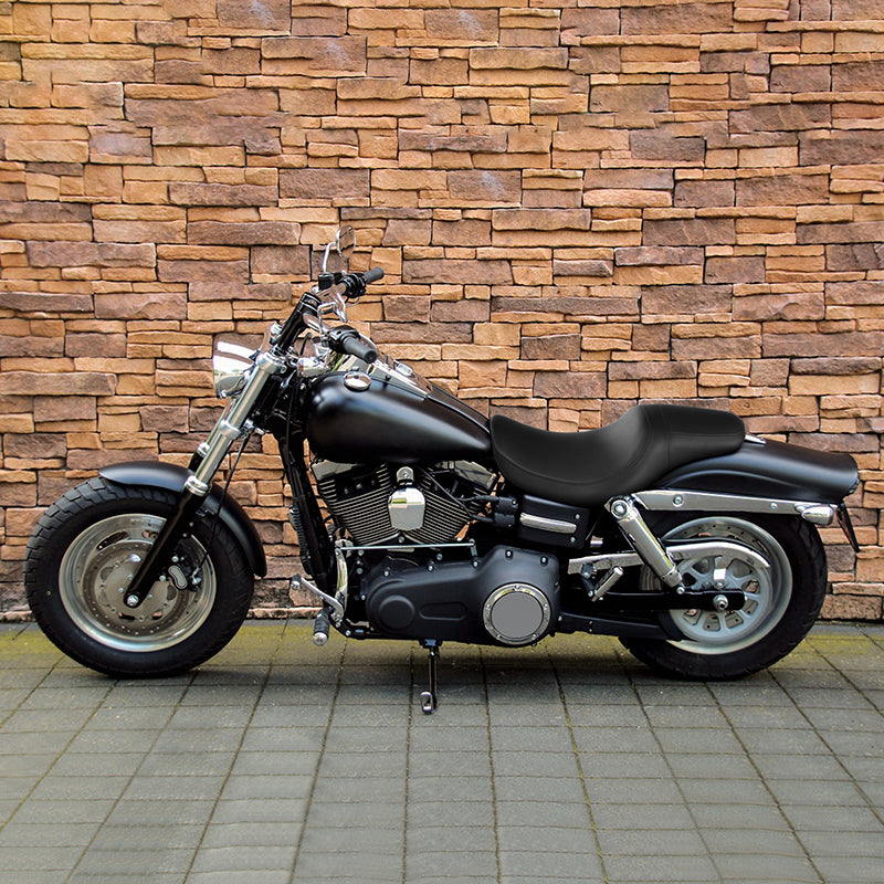 C.C. RIDER Dyna Seat 2 up Seat Motorcycle Seat Black For Dyna Low Rider Fat Bob FXD/FXDWG, 2006-2017