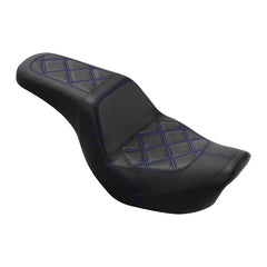 C.C. RIDER Dyna Step Up Seat 2 up Seat Diamond Stitching For Dyna FXD/FXDWG Low Rider Fat Bob, 2006-2017