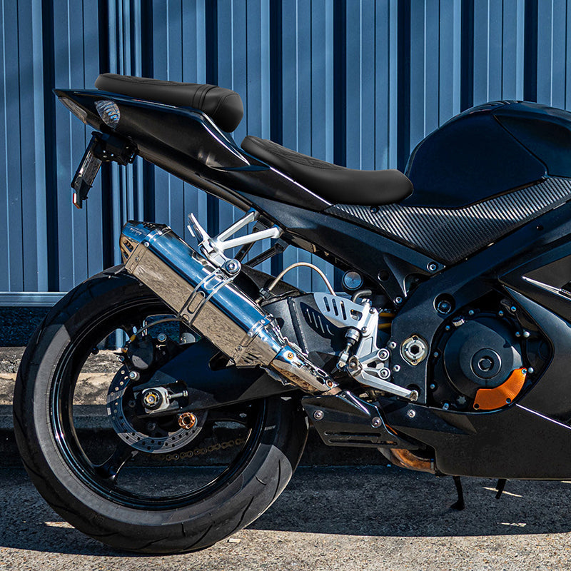 C.C. RIDER GSX-R1000 Front And Rear Seat Fit For SUZUKI GSXR1000 Black Lattice Stitch, 2007, 2008