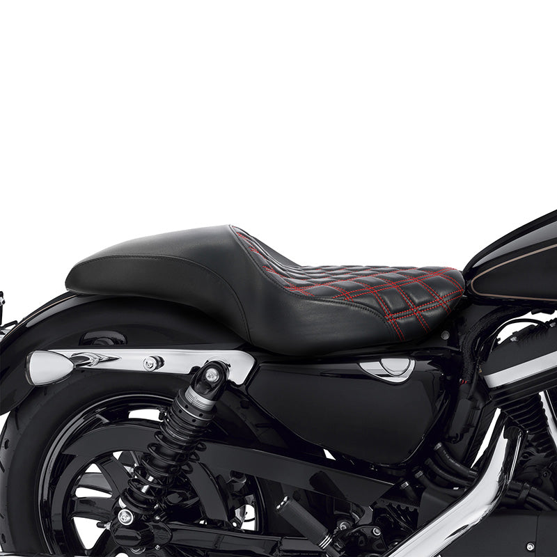 C.C. RIDER Sportster Seat 2 up Seat Iron 883 Iron 1200 XL883 XL1200 Bobbor Seat, 2004-2023