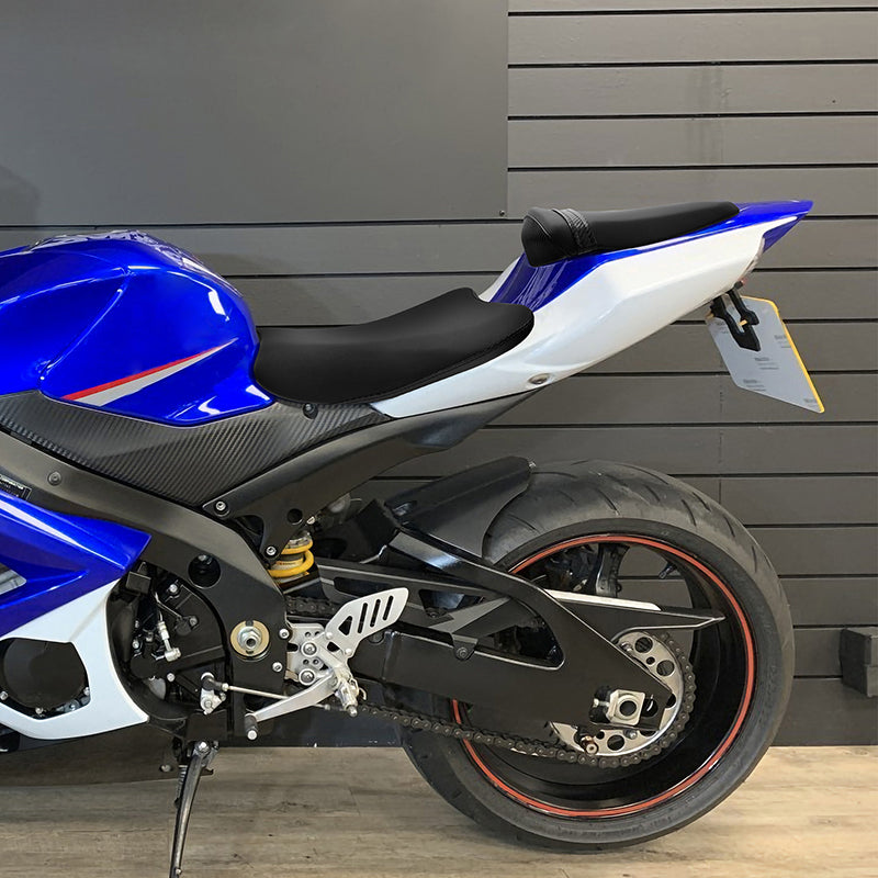 C.C. RIDER GSX-R1000 Front And Rear Seat Fit For SUZUKI GSXR1000 All Black, 2007, 2008