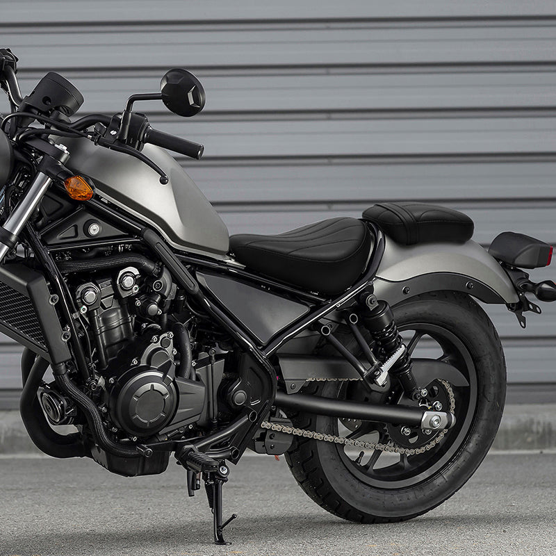 C.C. RIDER CM300 Front And Rear Seat Fit For Honda Rebel 300 CMX300 Black Trimming, 2017-2024