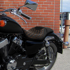 C.C. RIDER VT750C2 VT750C2B One Piece Seat Lattice Stitching Fit For Honda Shadow Spirit 2007-2015 Shadow Phantom 2009-2024