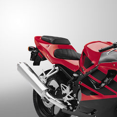 C.C. RIDER CBR600FS CBR600FR CBR600F4i Two Piece Seat Black Lattice For Honda, 2001-2003