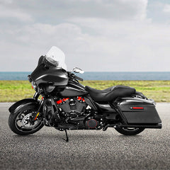 C.C. RIDER Touring Seat 2 up Seat Driver Passenger Seat For Harley Touring Street Glide Road Glide Electra Glide, 2008-2023