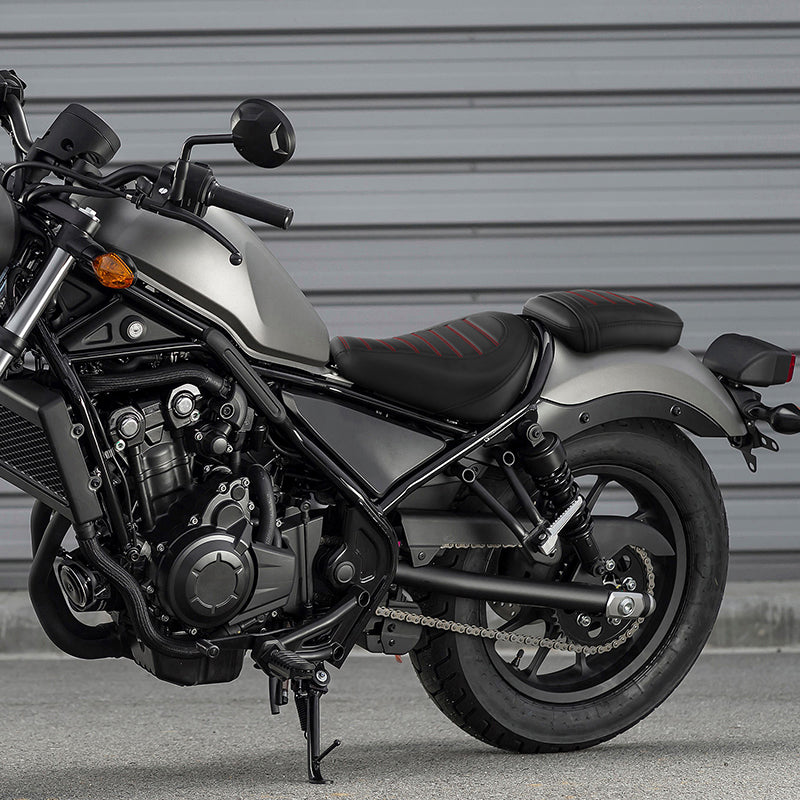 C.C. RIDER CM300 Front And Rear Seat Fit For Honda Rabel 300 CMX300 Red Trimming, 2017-2024