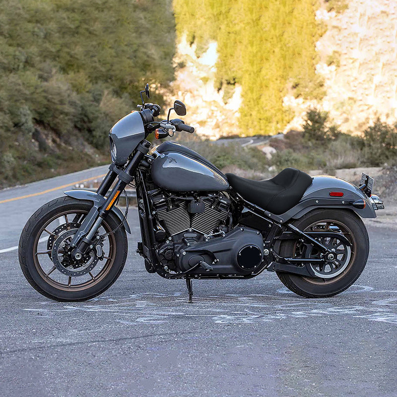 C.C. RIDER Softail Seat Low Rider Solo Driver Seat Standard Reach For FXLR FXLRS FXLRST, 2018-2025
