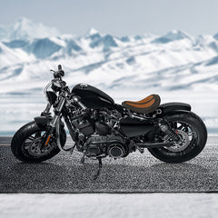 C.C. RIDER Sportster Seat Solo Spring Seat Classic Brown Diamond Stitch For Iron 883 Iron 1200 Bobber Seat Chopper Seat 2004-2024