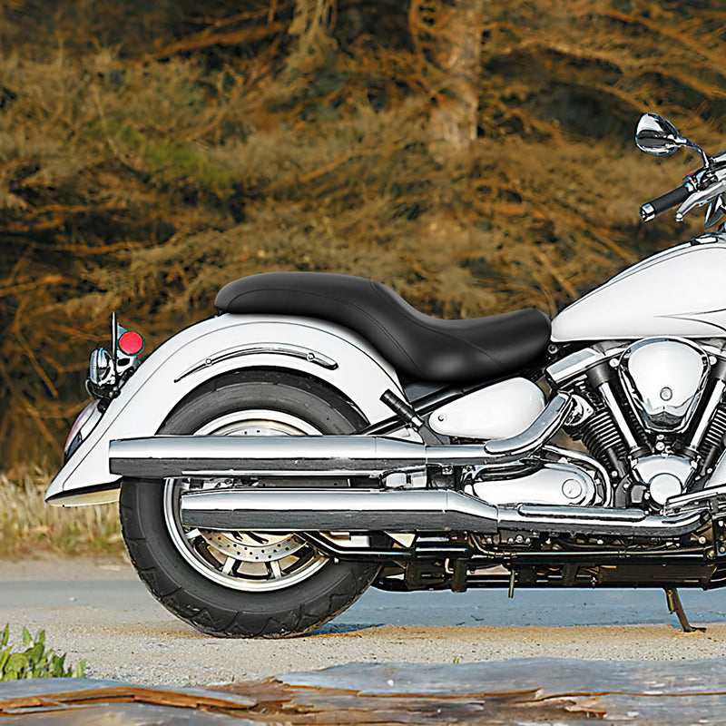 C.C. RIDER 1600/1700 Roadstar Midnight/Silverado Driver Passenger Seat Black Color For YAMAHA, 2009-2014