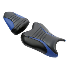 C.C. RIDER YZF R6 Front And Rear Seat Fit For YAMAHA R6 Black Blue Pillion Cushion, 2006, 2007