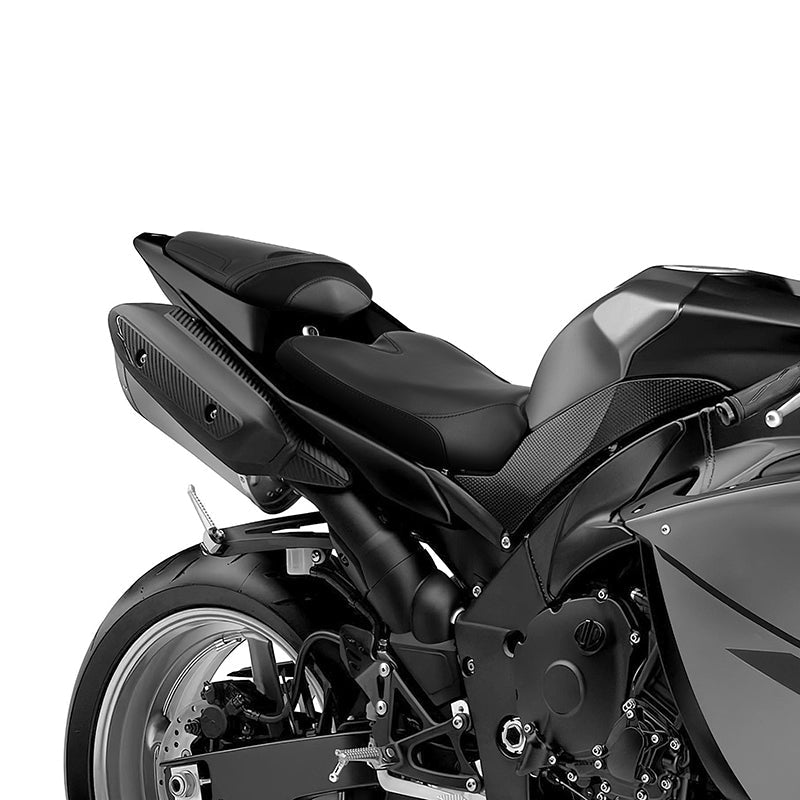 C.C. RIDER YZF R1 Front And Rear Seat For YAMAHA YZFR1 Black Stitching, 2009-2014