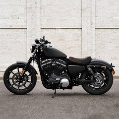 C.C.RIDER Sportster Seat Front Solo Seat Driver Rider Cushion Red Diamond Stitching, 2010-2023 XL models