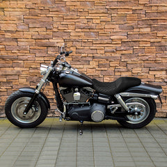 Gel Seat C.C. RIDER Dyna Seat 2 up Seat Motorcycle Seat Black Honeycomb For Dyna Low Rider Fat Bob FXD/FXDWG, 2006-2017