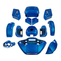 HR3 Electric Blue 2018RGU Complete Body Fairing Kit For Harley Road Glide Limited FLTRK 15-23