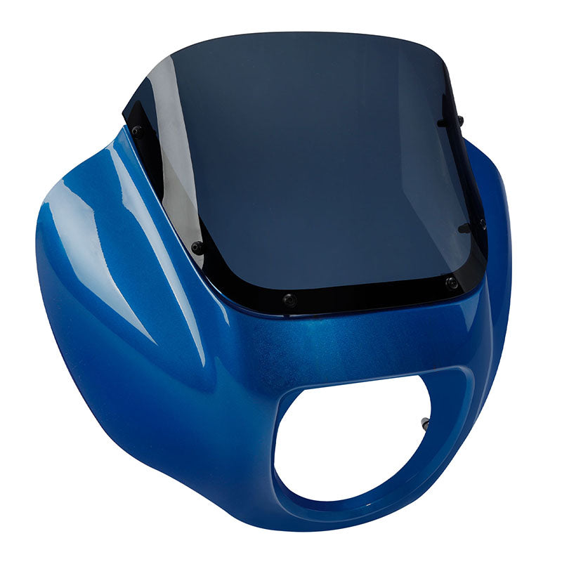 HR3 Electric Blue Headlight Fairing & Windshield Fit For Harley Softail FXBB FXLR 2018-2022