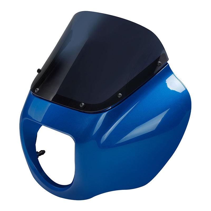 HR3 Electric Blue Headlight Fairing & Windshield Fit For Harley Softail FXBB FXLR 2018-2022