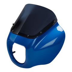 HR3 Electric Blue Headlight Fairing & Windshield Fit For Harley Softail FXBB FXLR 2018-2022
