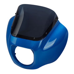 HR3 Electric Blue Headlight Fairing & Windshield Fit For Harley Softail FXBB FXLR 2018-2022