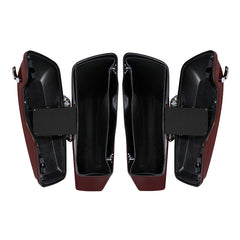 HR3 Mysterious Red Sunglo Hard Saddlebags (Regular) For 15-23 Harley Touring