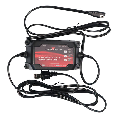 YUASA YUAM720BH Battery 1.2 Amp Charger & Maintainer (12V)