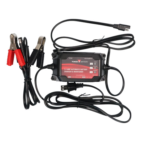 YUASA YUAM720BH Battery 1.2 Amp Charger & Maintainer (12V)