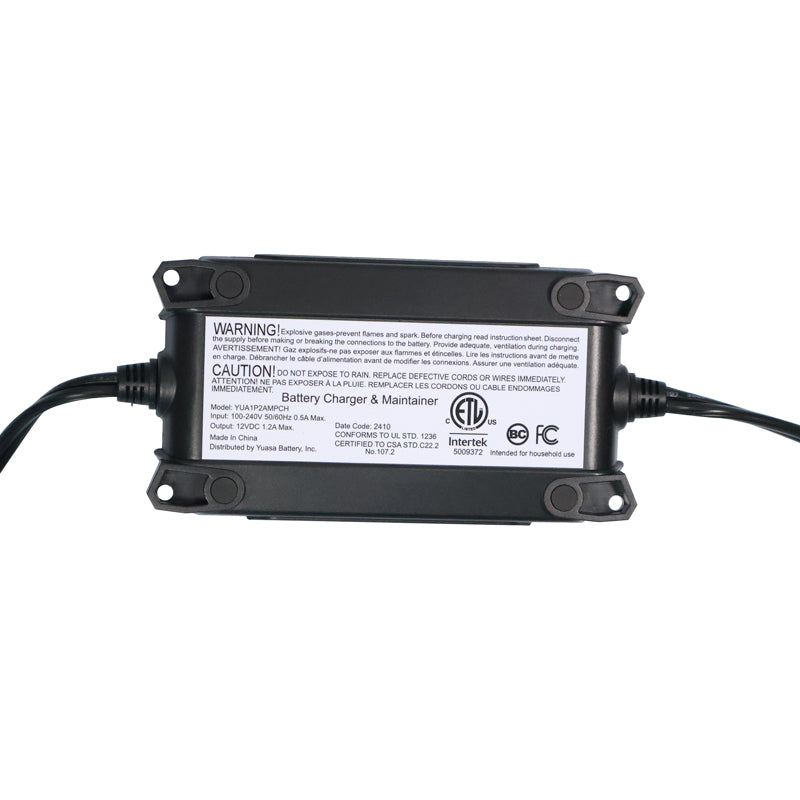 YUASA YUAM720BH Battery 1.2 Amp Charger & Maintainer (12V)