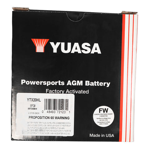 YUASA YUAM720BH Battery Fits Pan America 1250