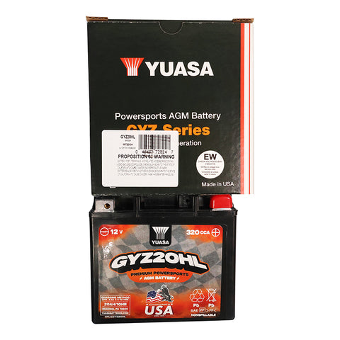YUASA GYZ20HL Battery Fits 97-23 FLH, FLT , FLR(Touring)