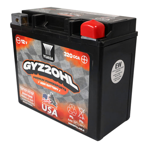 YUASA GYZ20HL Battery Fits 97-23 FLH, FLT , FLR(Touring)