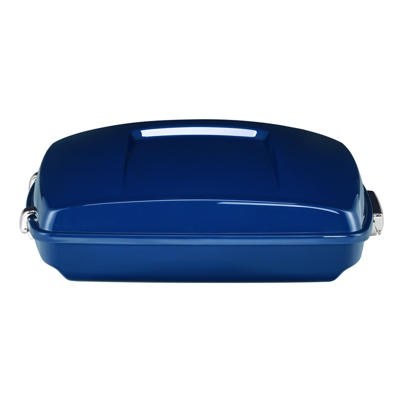 HR3 Bright Billiard Blue 5.5" Razor Style Touring Trunk Luggage For 14-24 Harley Touring