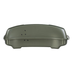 HR3 Deadwood Green Denim 5.5" Razor Style Touring Trunk Luggage For 14-24 Harley Touring