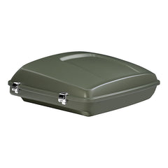 HR3 Deadwood Green Denim 5.5" Razor Style Touring Trunk Luggage For 14-24 Harley Touring