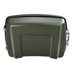 HR3 Deadwood Green Denim 5.5" Razor Style Touring Trunk Luggage For 14-24 Harley Touring