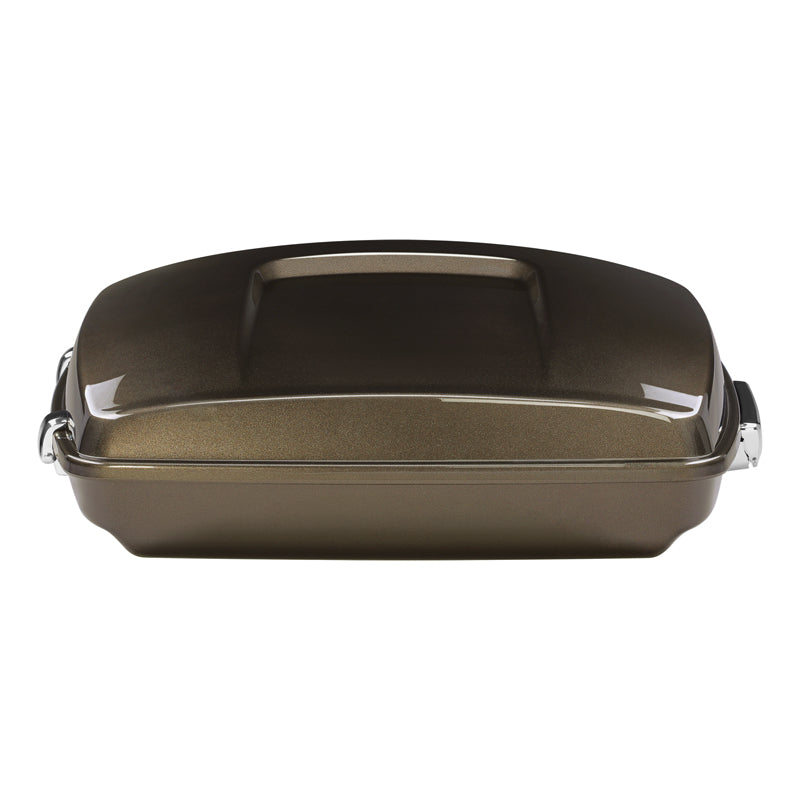 HR3 River Rock Gray 5.5" Razor Style Touring Trunk Luggage For 14-24 Harley Touring