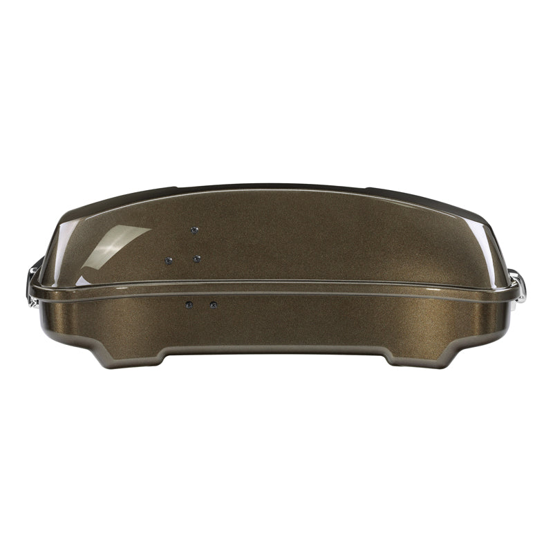 HR3 River Rock Gray 5.5" Razor Style Touring Trunk Luggage For 14-24 Harley Touring