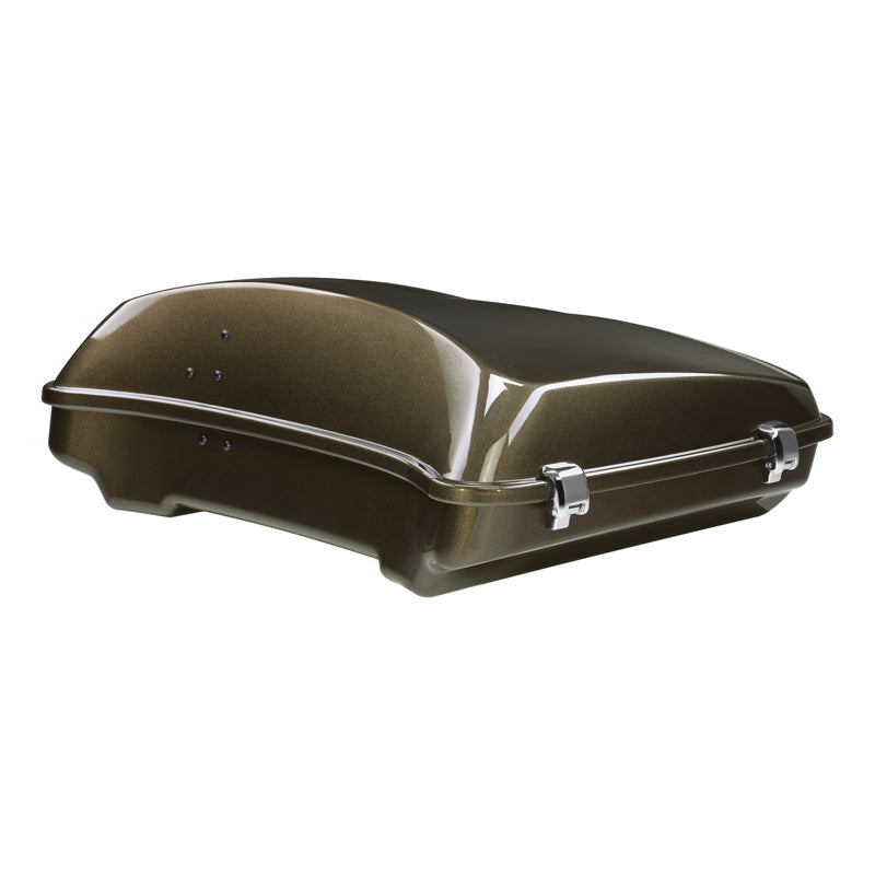 HR3 River Rock Gray 5.5" Razor Style Touring Trunk Luggage For 14-24 Harley Touring