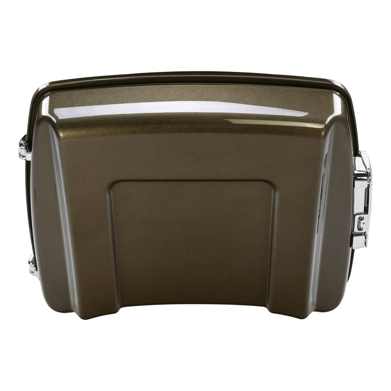 HR3 River Rock Gray 5.5" Razor Style Touring Trunk Luggage For 14-24 Harley Touring