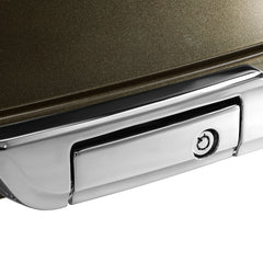 HR3 River Rock Gray 5.5" Razor Style Touring Trunk Luggage For 14-24 Harley Touring