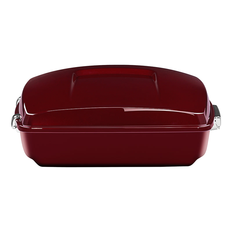 HR3 Mysterious Red Sunglo 10.7" Chopped Style Touring Trunk Luggage For 14-24 Harley Touring