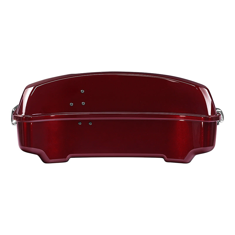 HR3 Mysterious Red Sunglo 10.7" Chopped Style Touring Trunk Luggage For 14-24 Harley Touring
