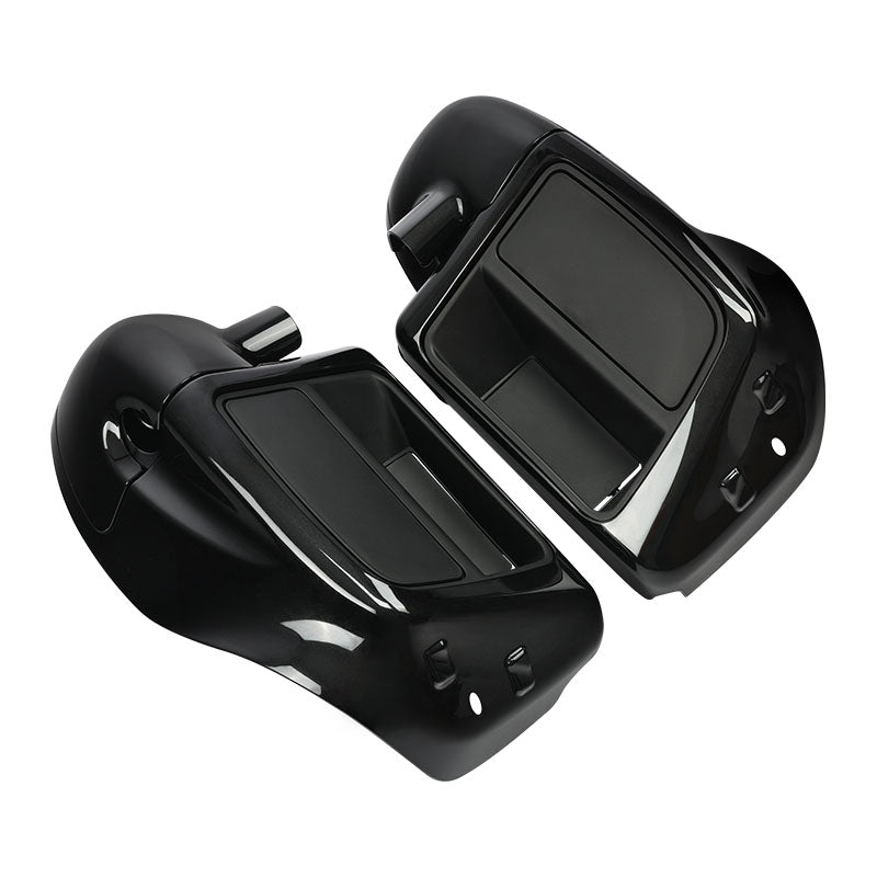 HR3 Black Quartz 2016RGS Vented Lower Fairing Kit With 6.5" Speaker Pods For Harley Touring models 2014-2024