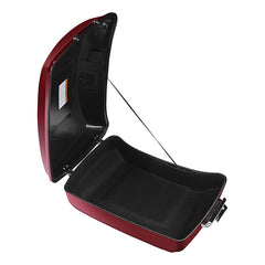 HR3 Mysterious Red Sunglo 10.7" Chopped Style Touring Trunk Luggage For 14-24 Harley Touring