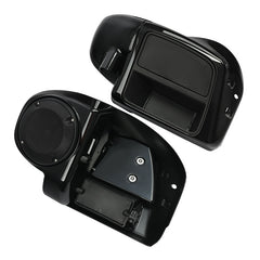 HR3 Black Quartz 2016RGS Vented Lower Fairing Kit With 6.5" Speaker Pods For Harley Touring models 2014-2024